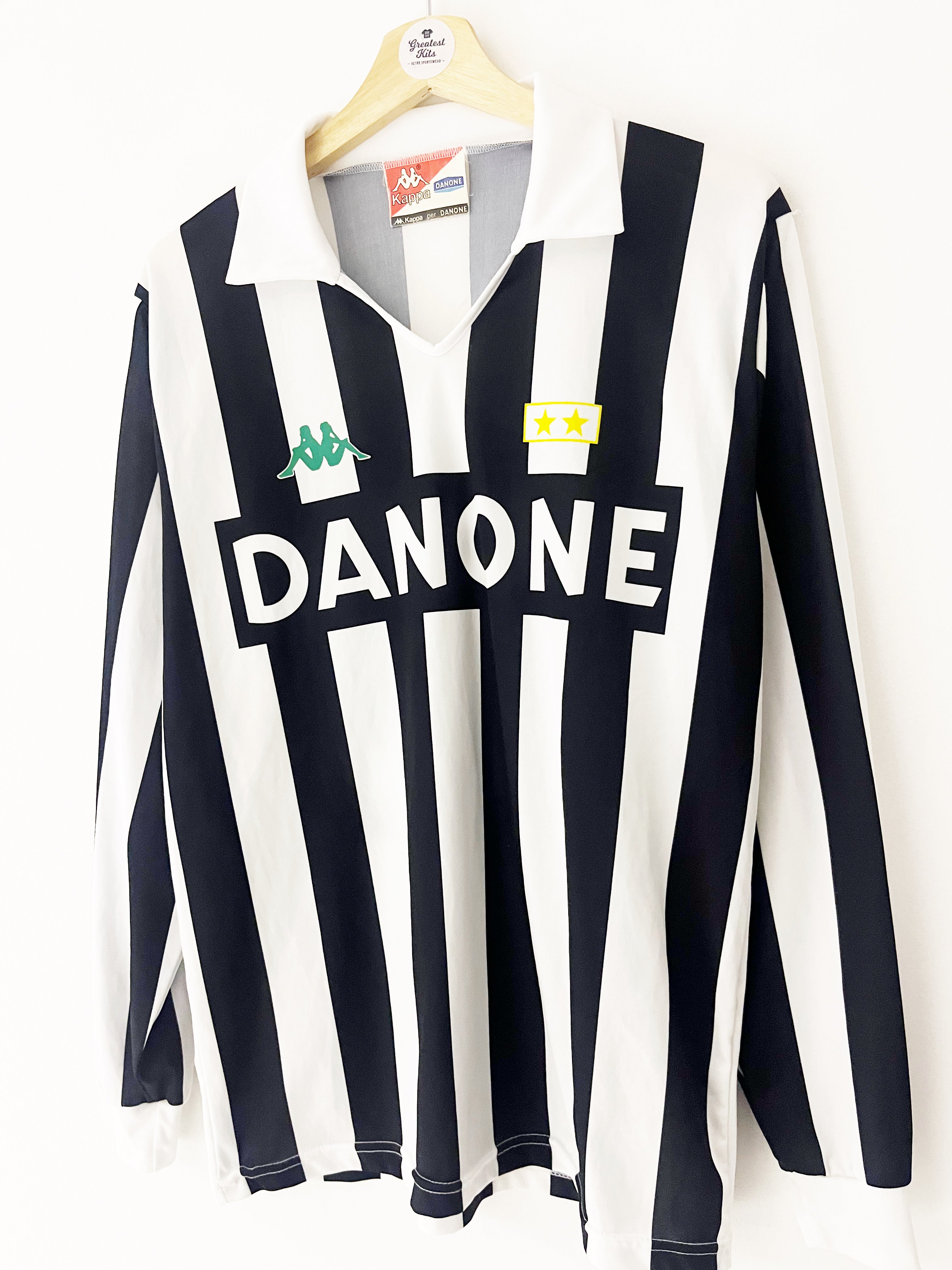 1992/94 Juventus Home L/S Shirt (Baggio) #10 (M) 9/10