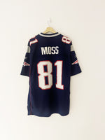 2007 New England Patriots Reebok Home Jersey Moss #81 (XL) 8.5/10