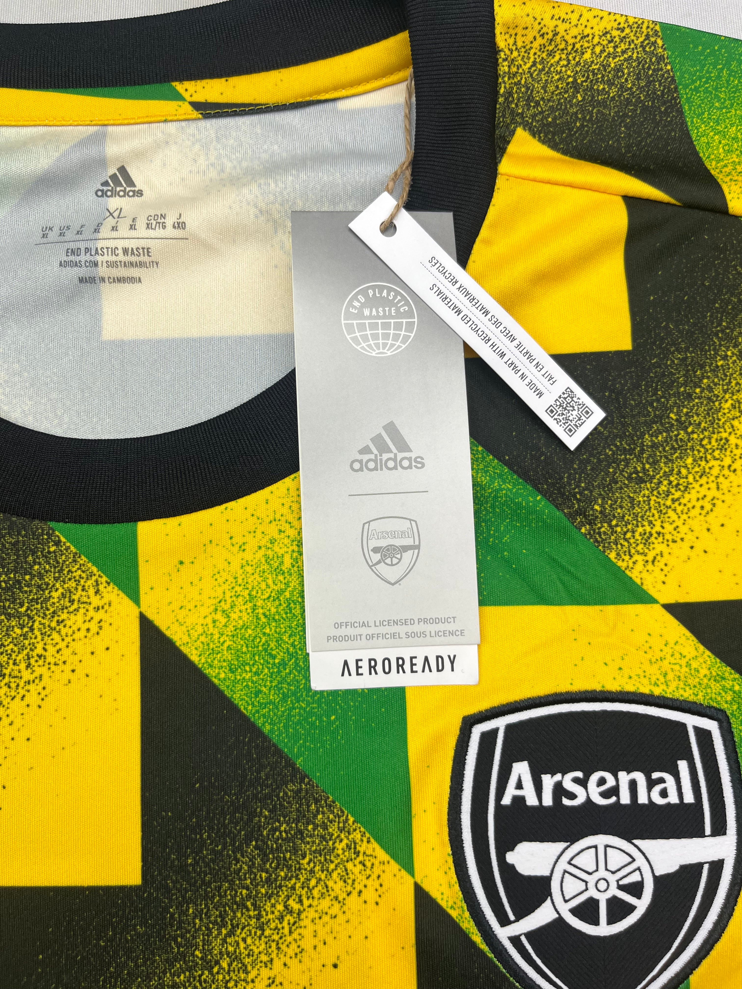 2022/23 Arsenal Prematch Shirt (XL) BNWT