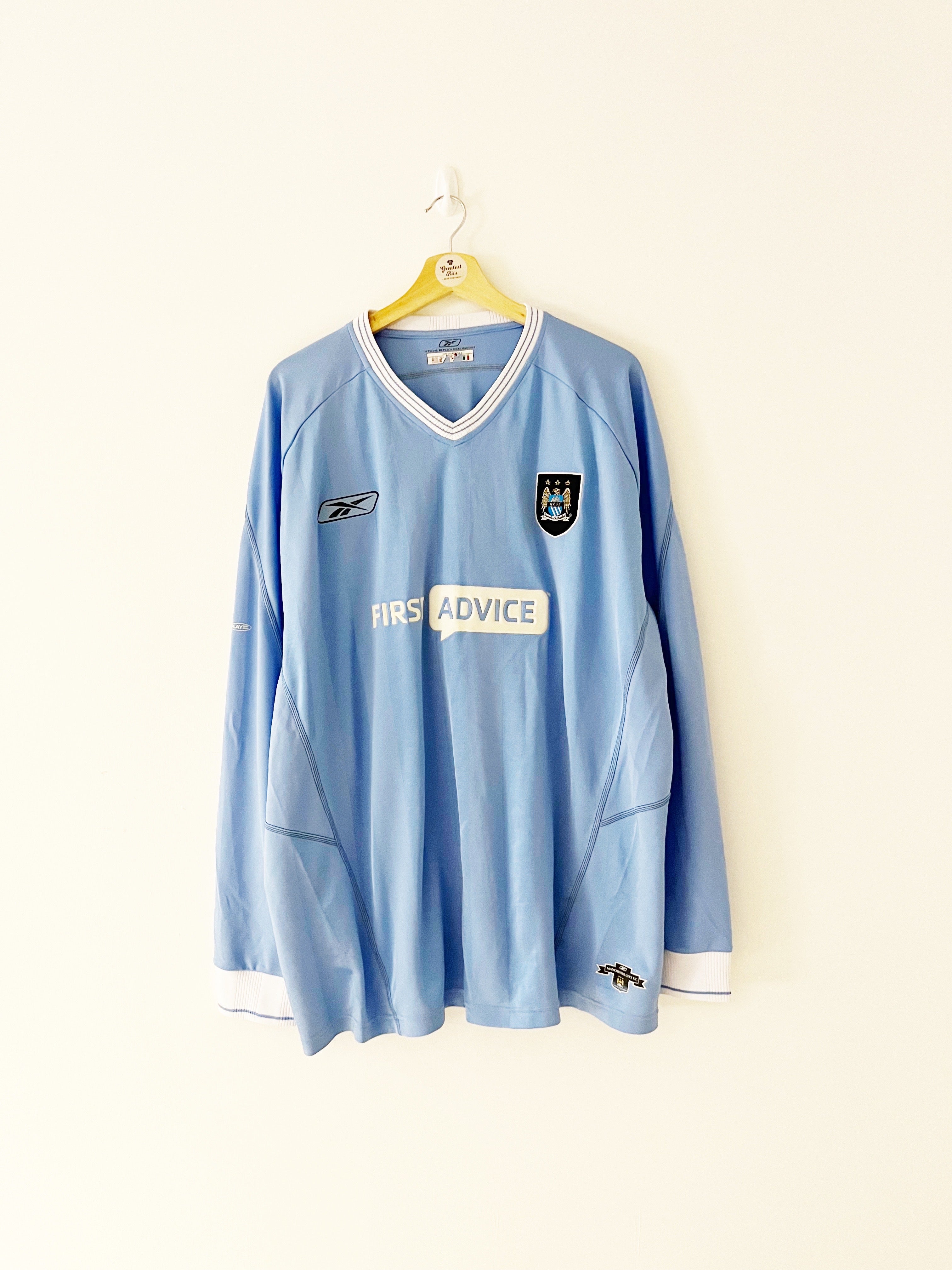 2003/04 Manchester City L/S Home Shirt (3XL) 7.5/10