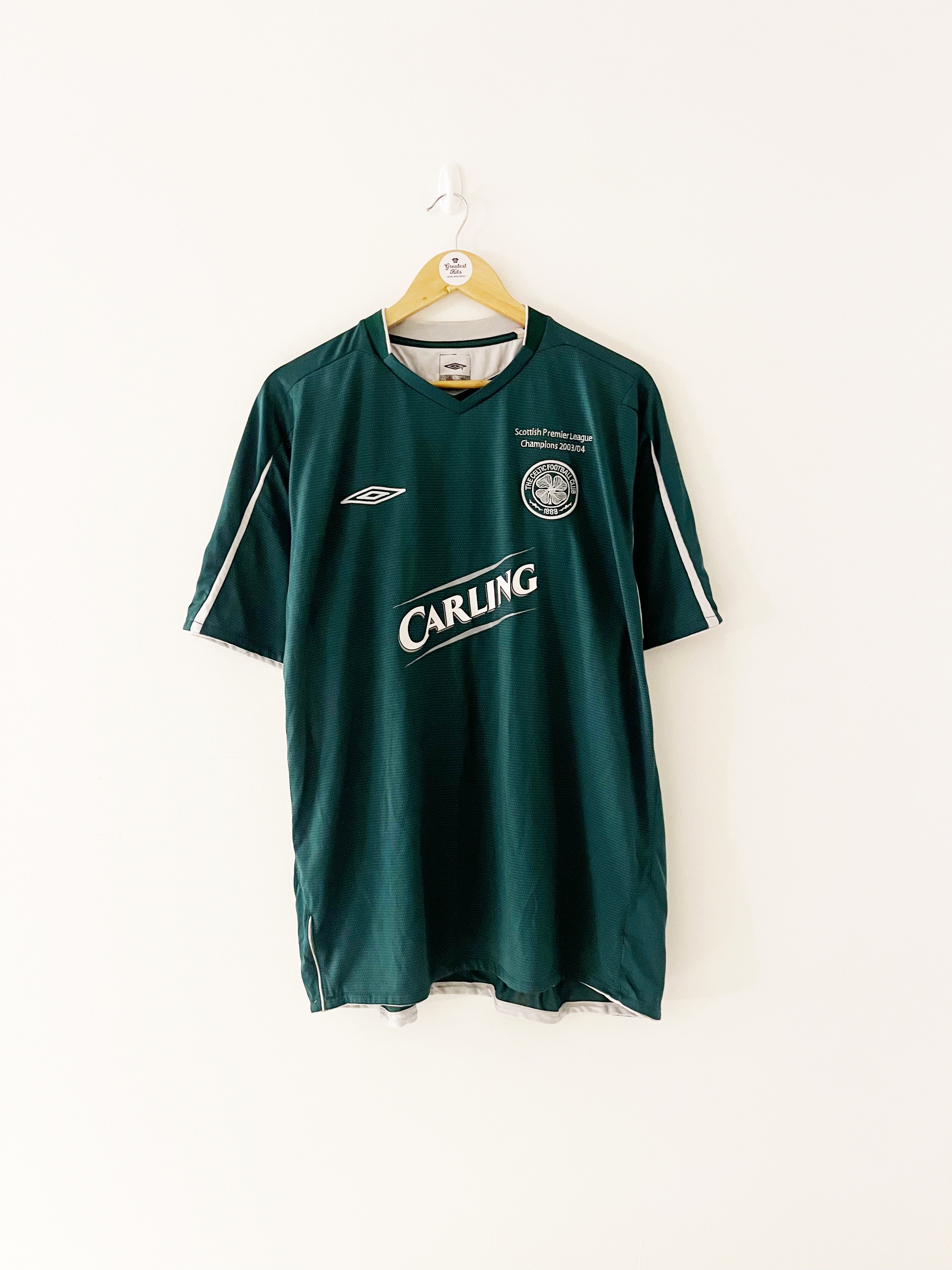 2004/05 Celtic Away Sutton #9 Shirt (XXL) 8/10