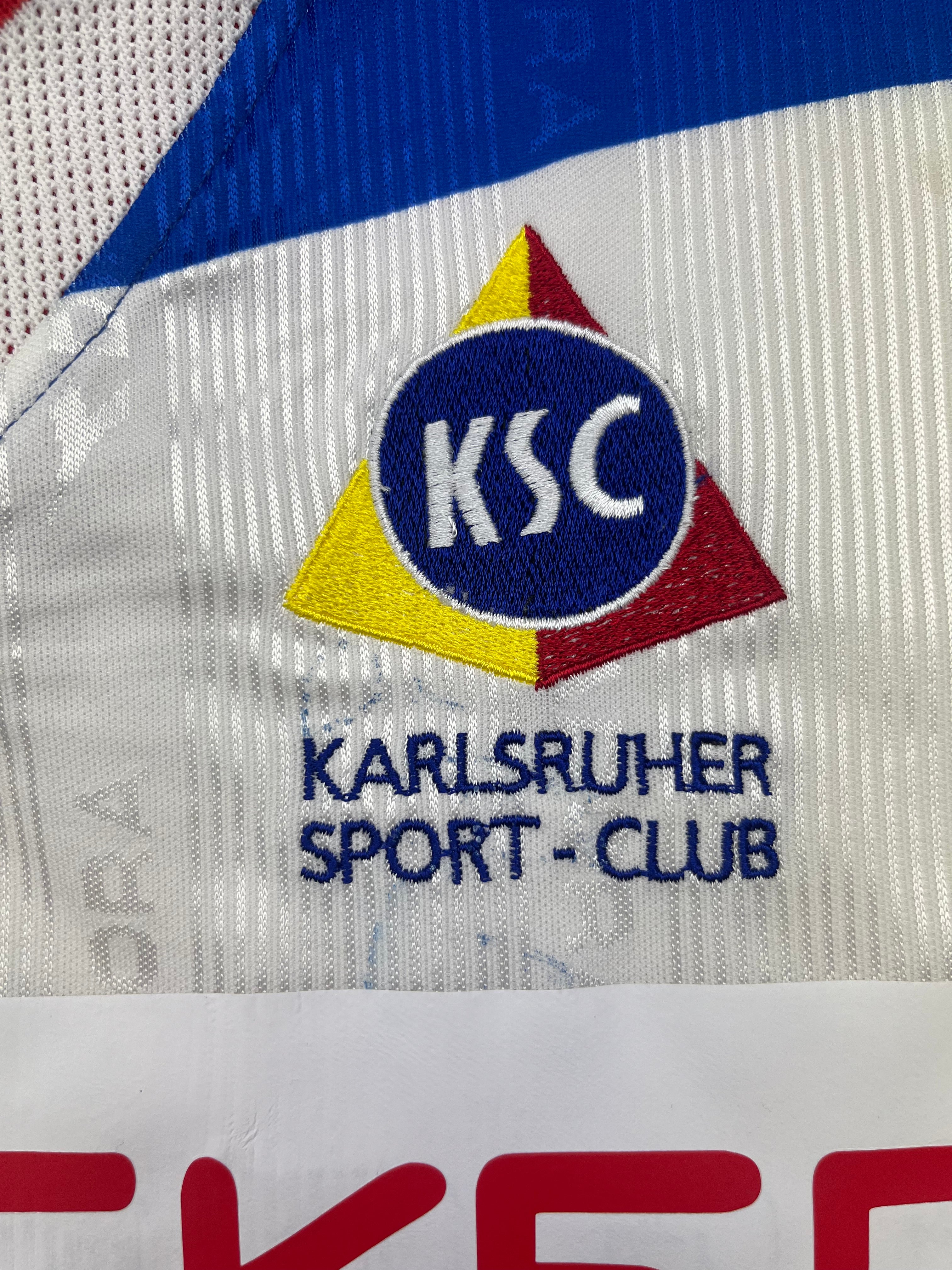 1999/00 Karlsruher Home *Player Issue* Shirt #9 (XL) 8/10