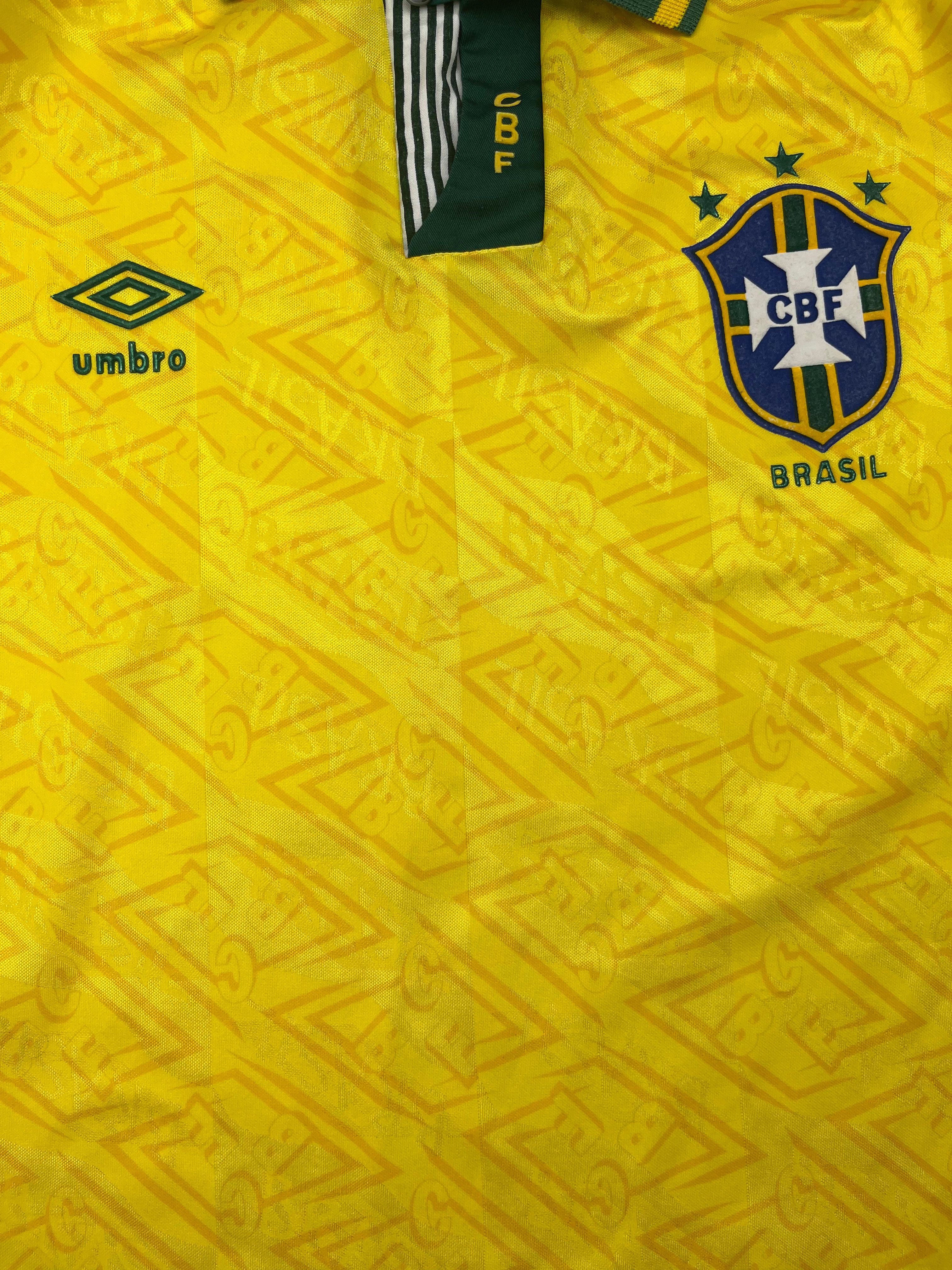 1991/93 Brazil Home Shirt (XL) 9/10