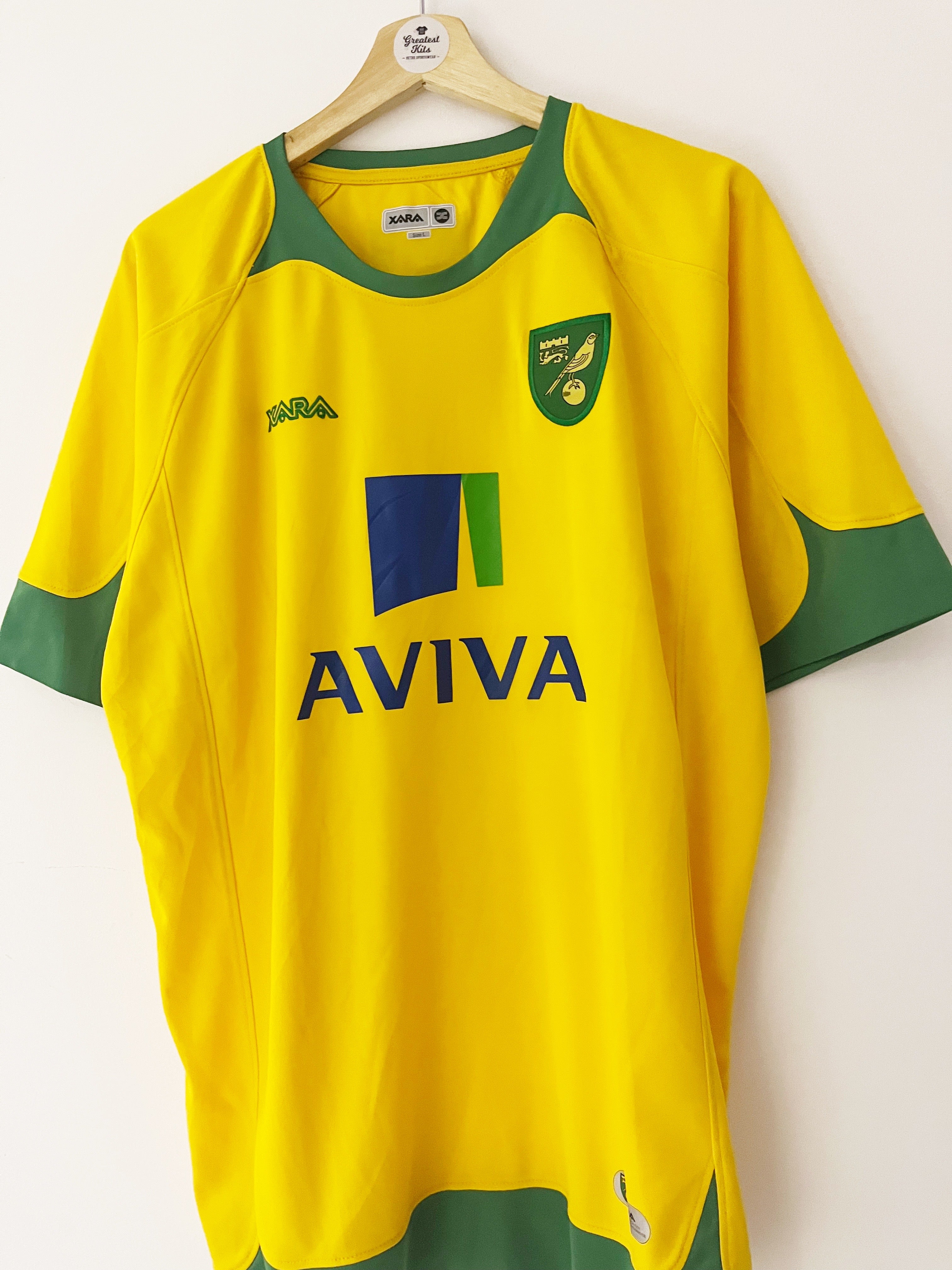 2008/09 Norwich Home Shirt (L) 9/10
