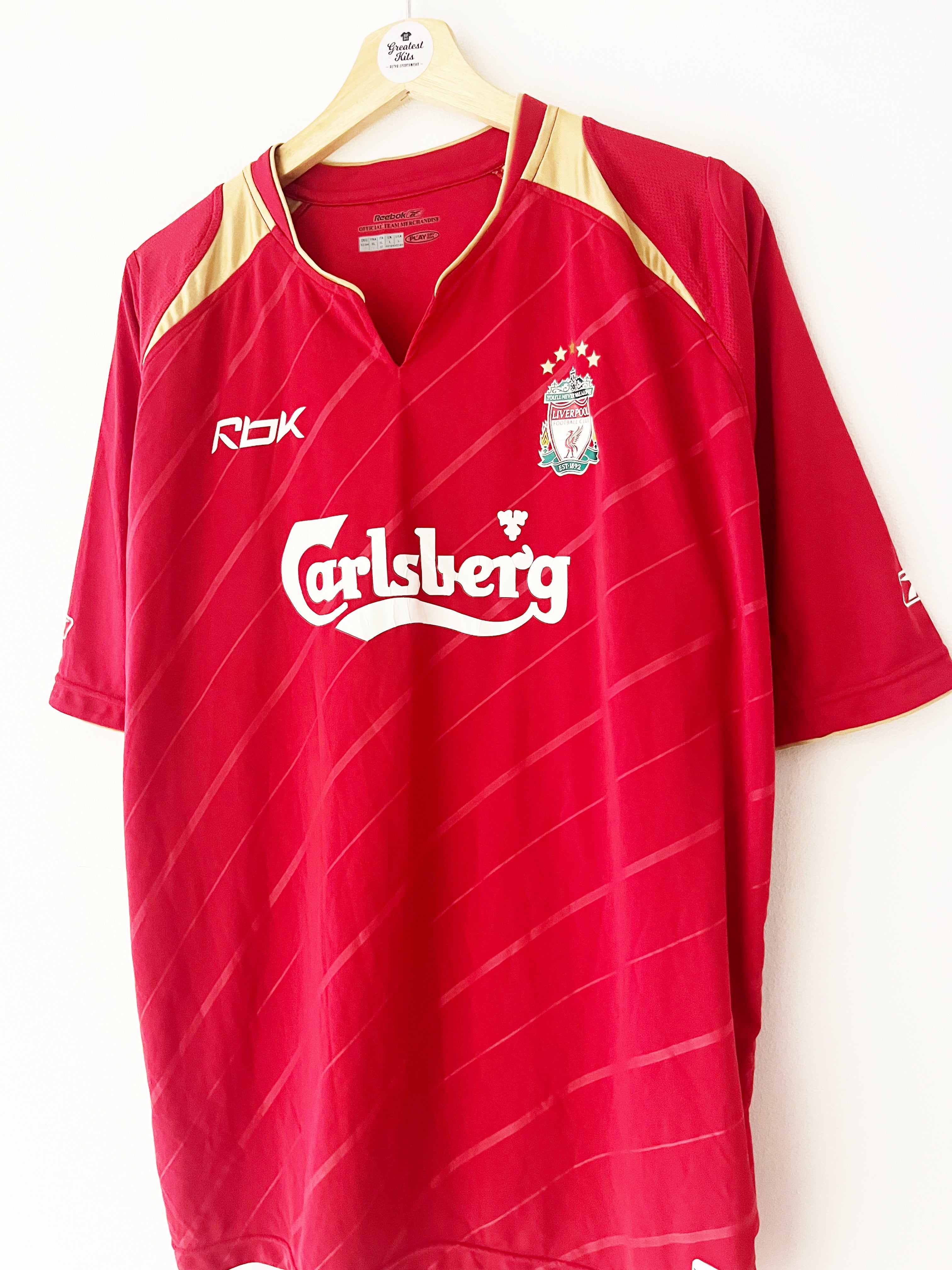 2005/06 Liverpool CL Home Shirt (L) 8/10