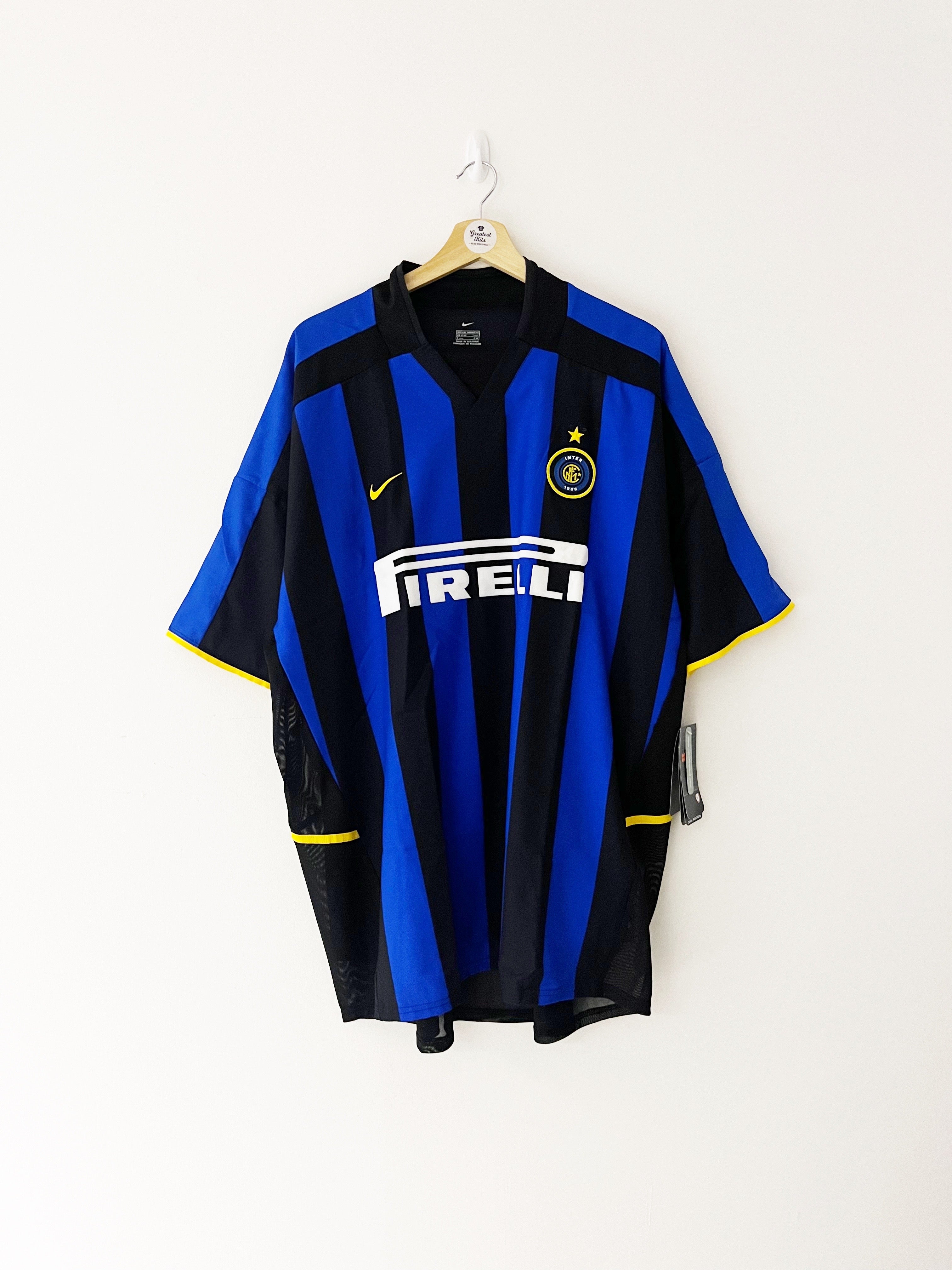 2002 03 Inter Milan Home Shirt XXL BNWT Greatest Kits