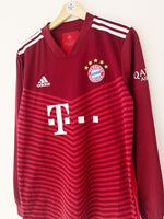 2021/22 Bayern Munich Home L/S Shirt Lewandowski #9 (M) 9/10