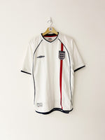 2001/03 England Home Shirt (L) 9/10