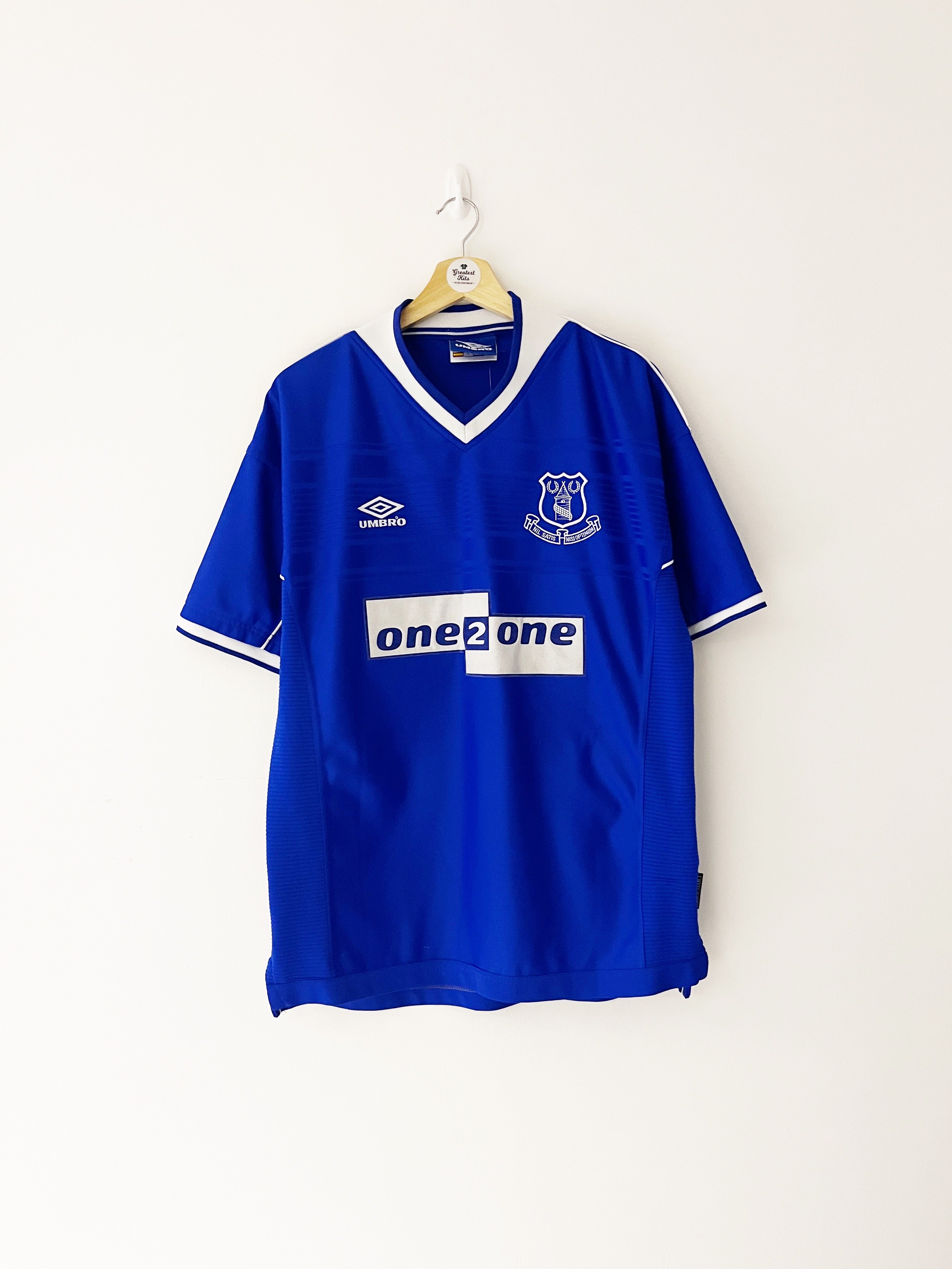 1999/00 Camiseta local del Everton Xavier #19 (L) 9.5/10