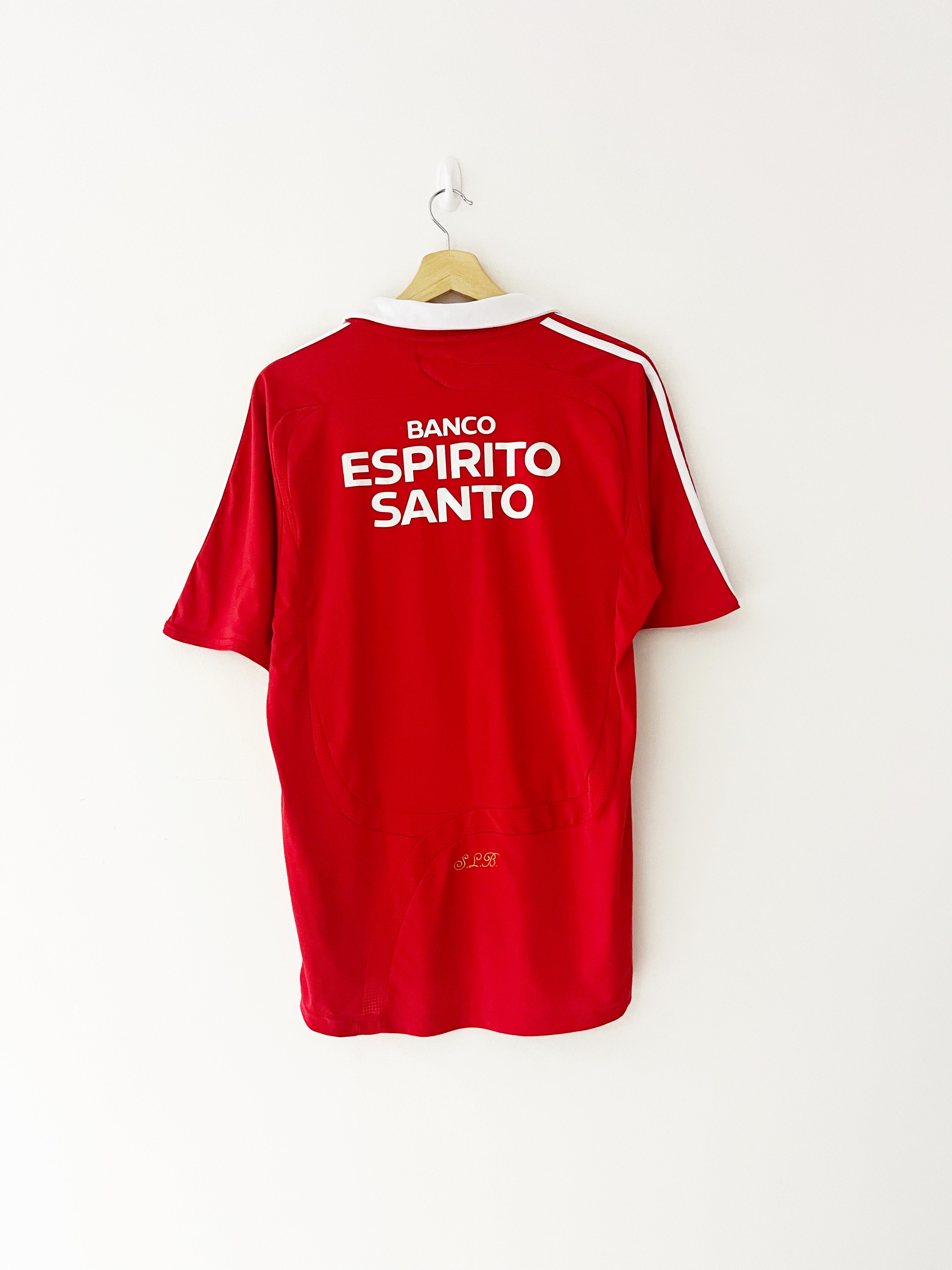 2007/08 Benfica Home Shirt (M) 7/10