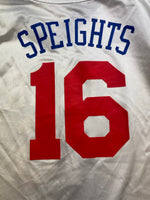 2008/12 Philadelphia 76ers Adidas Home Jersey Speights #16 (XL) 9/10