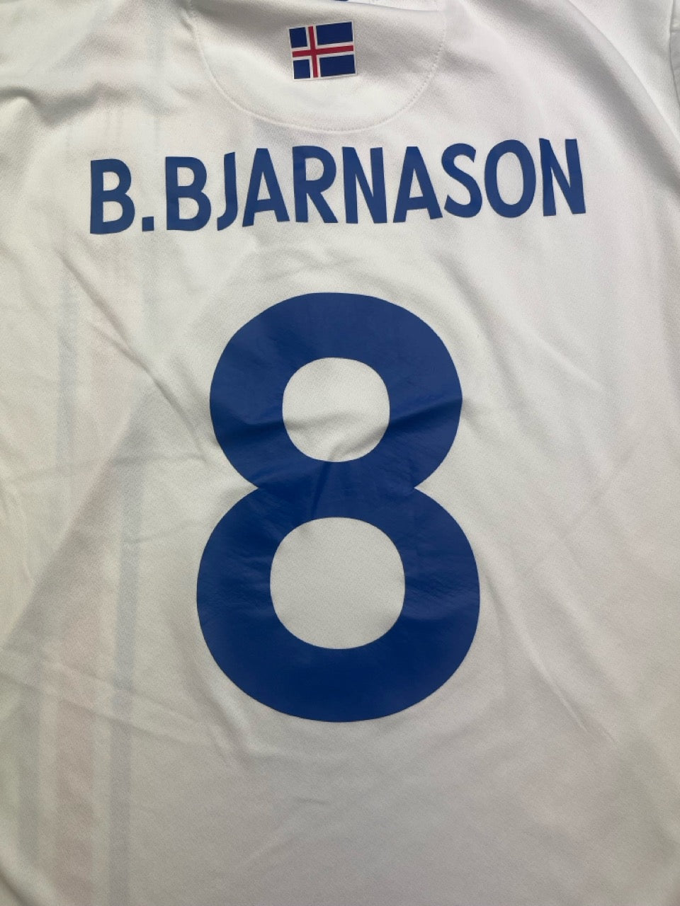 2016/17 Iceland Away Shirt B.Bjarnason #8 (L) 9/10