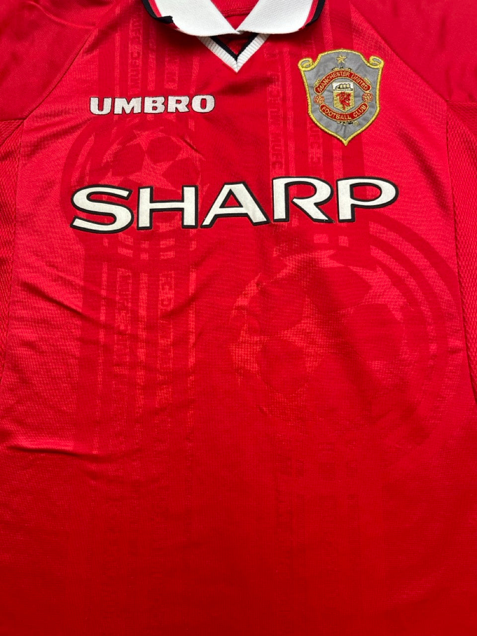 1997/00 Manchester United CL Home Shirt (L) 7.5/10