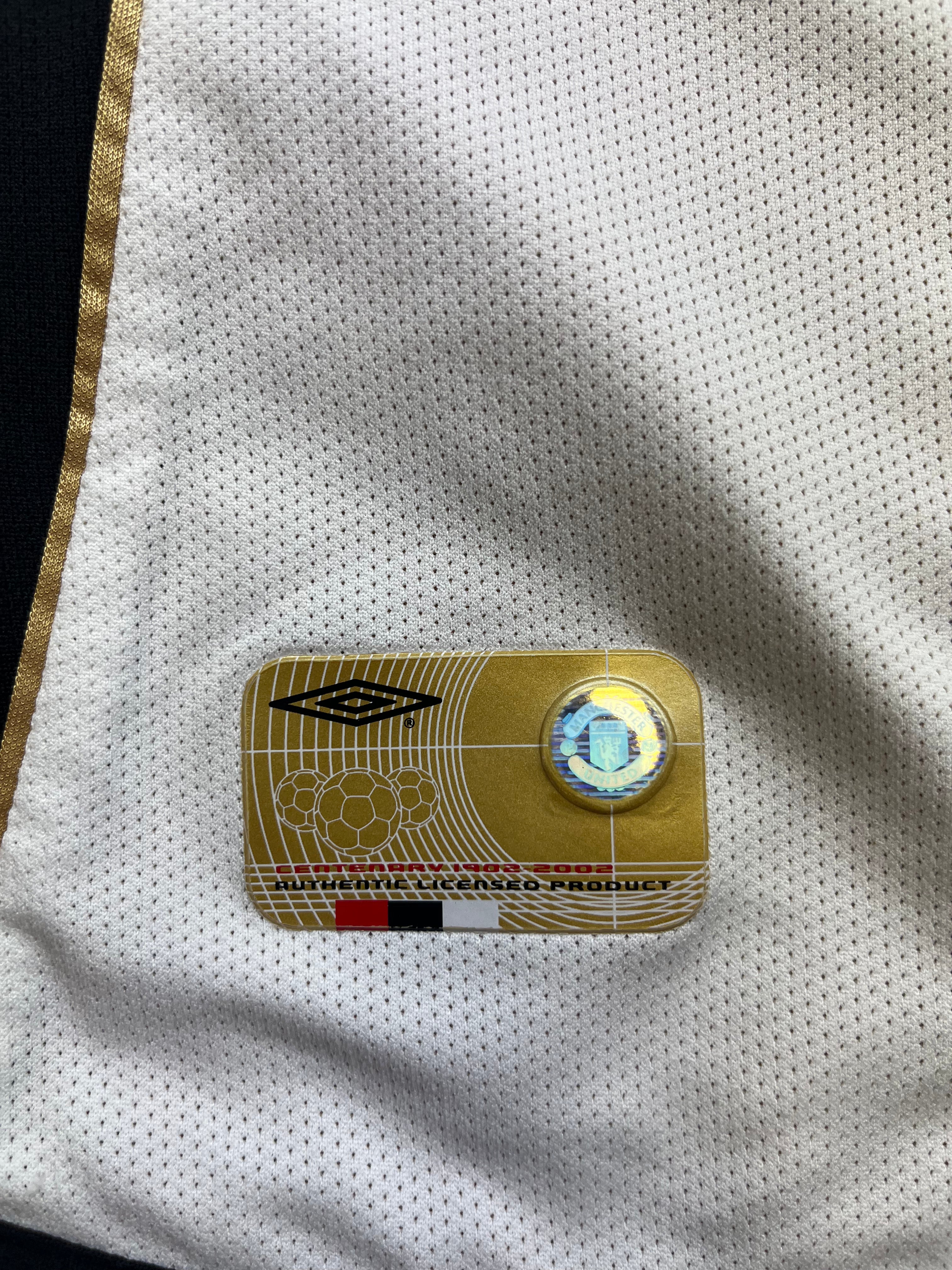 2001/02 Manchester United Reversible Away/Third Centenary Shirt (L) 8.5/10