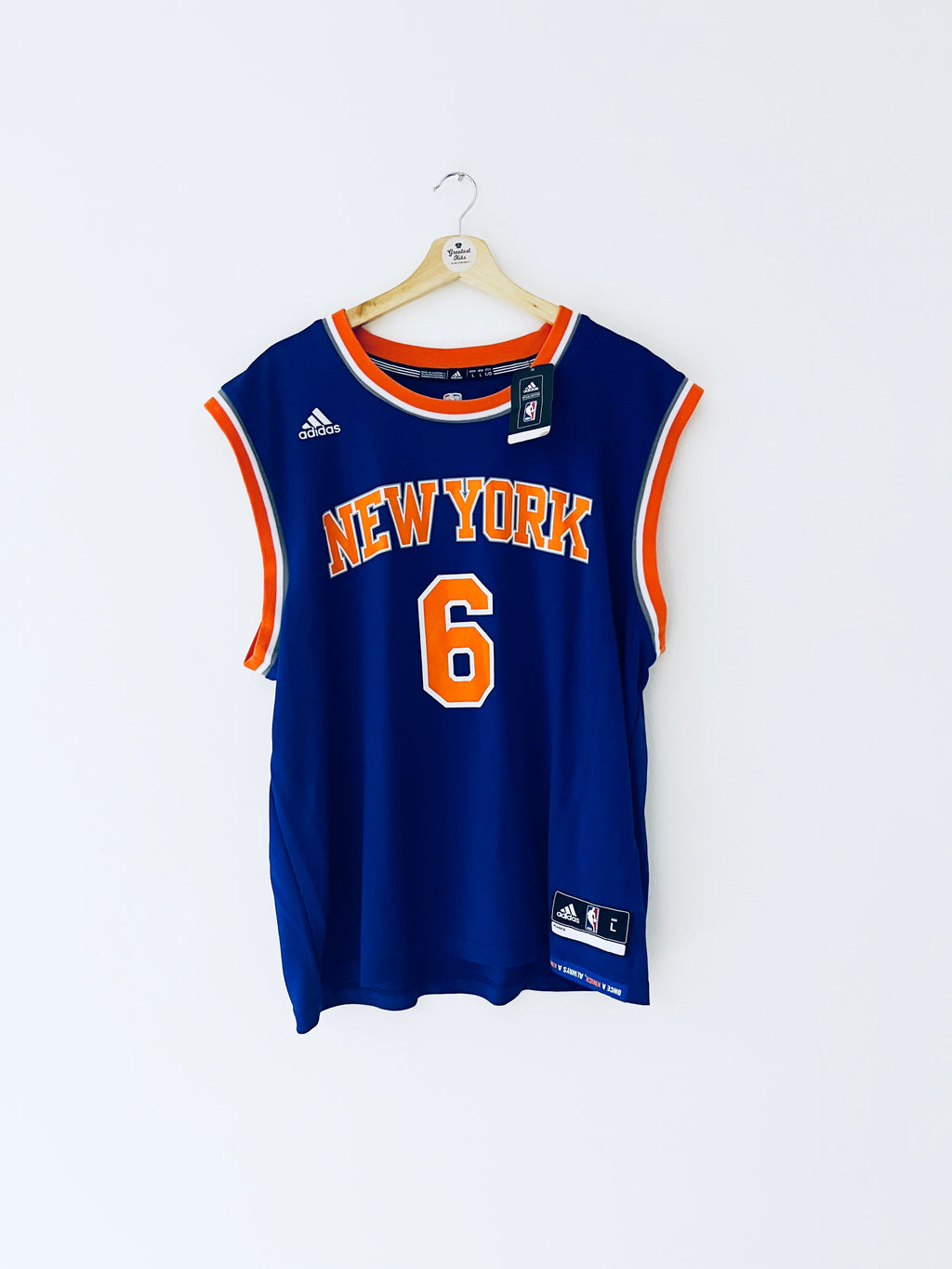 Maillot de route Adidas des New York Knicks 2015-17 Porzingis #6 (L) BNWT