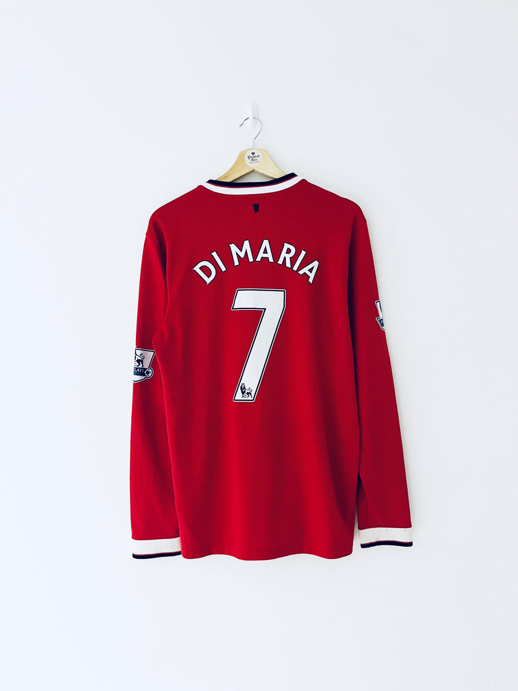 2014/15 Manchester United Home L/S Shirt Di Maria #7 (M) 9/10