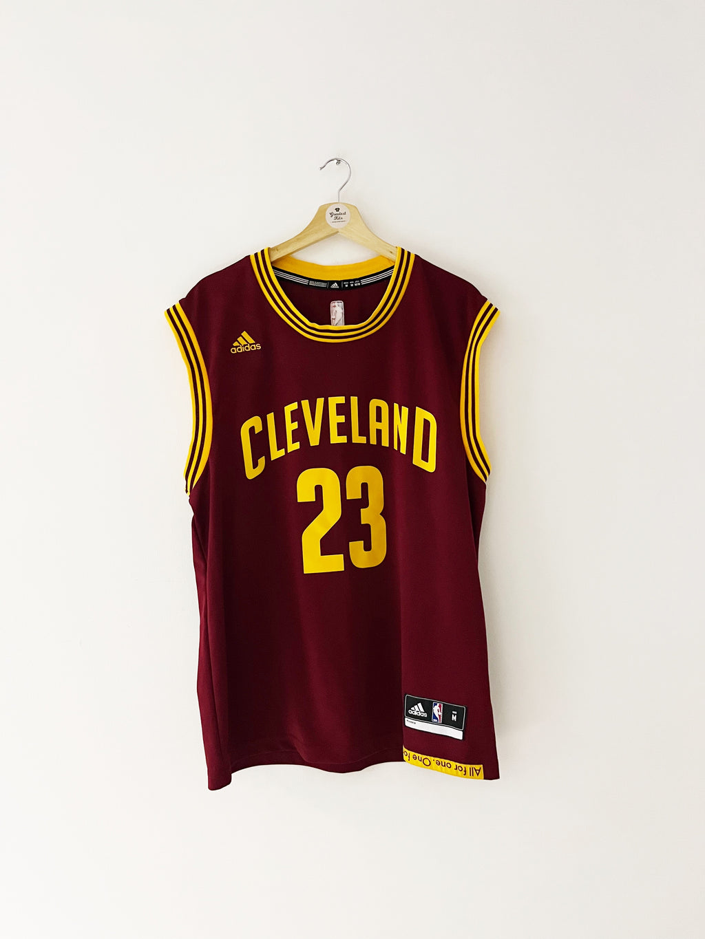 2010-17 Cleveland Cavaliers Adidas camiseta de carretera James # 23 (M) 9/10