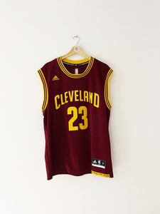 2010-17 Cleveland Cavaliers Adidas camiseta de carretera James # 23 (M) 9/10