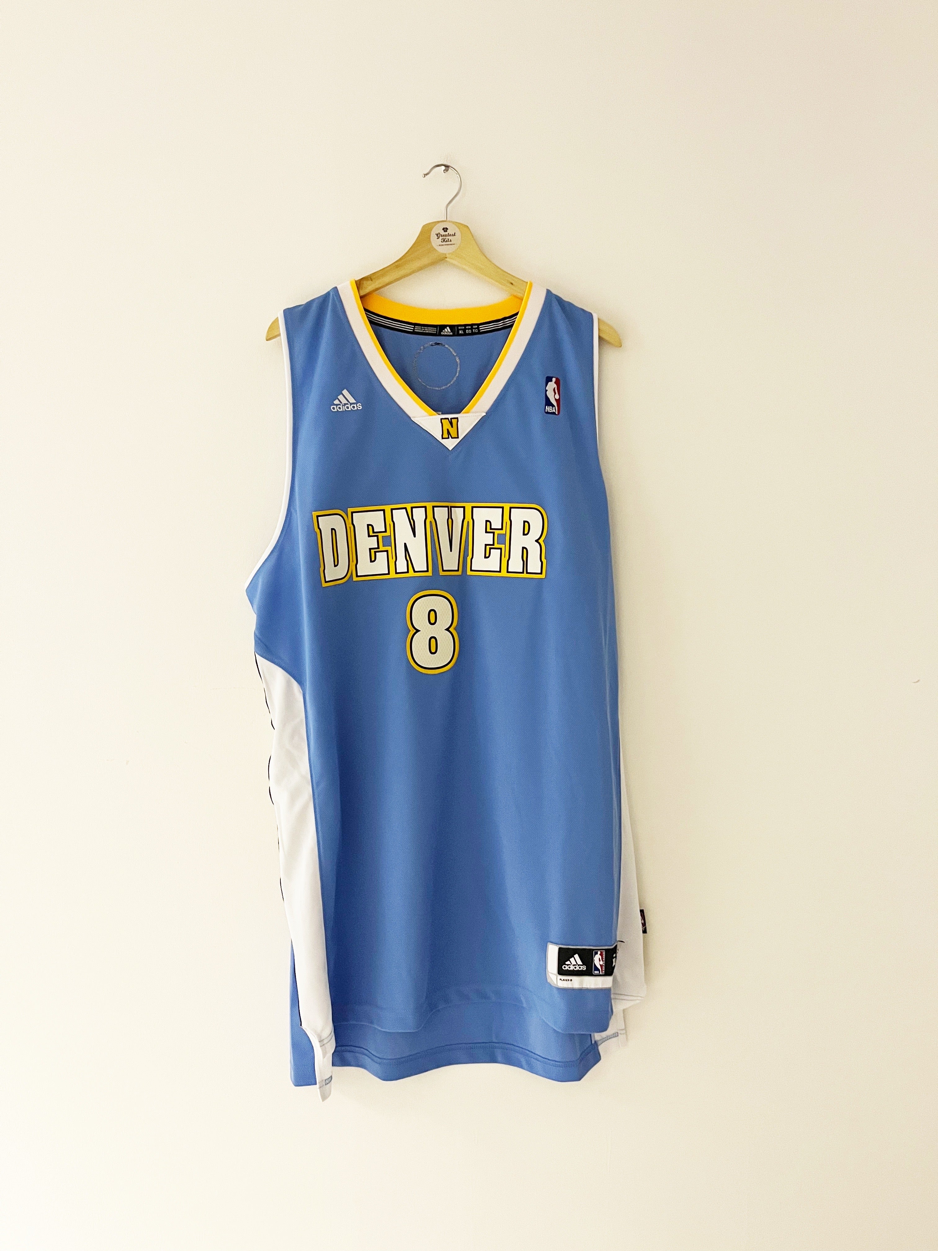 2011-14 Denver Nuggets Adidas Road Jersey Gallinari #8 (XL) 9/10 – Greatest  Kits