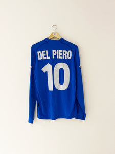 2000/01 Italie Domicile L/S Maillot Del Piero #10 (L) 9/10 