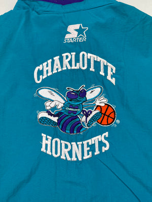 Veste de démarrage Charlotte Hornets des années 1990 (M) 9/10