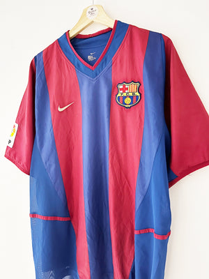 2002/03 Barcelona *Especificaciones del jugador* Camiseta local (XL) 8.5/10