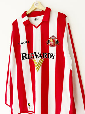 2004/05 Sunderland Home L/S Shirt (L) 9/10