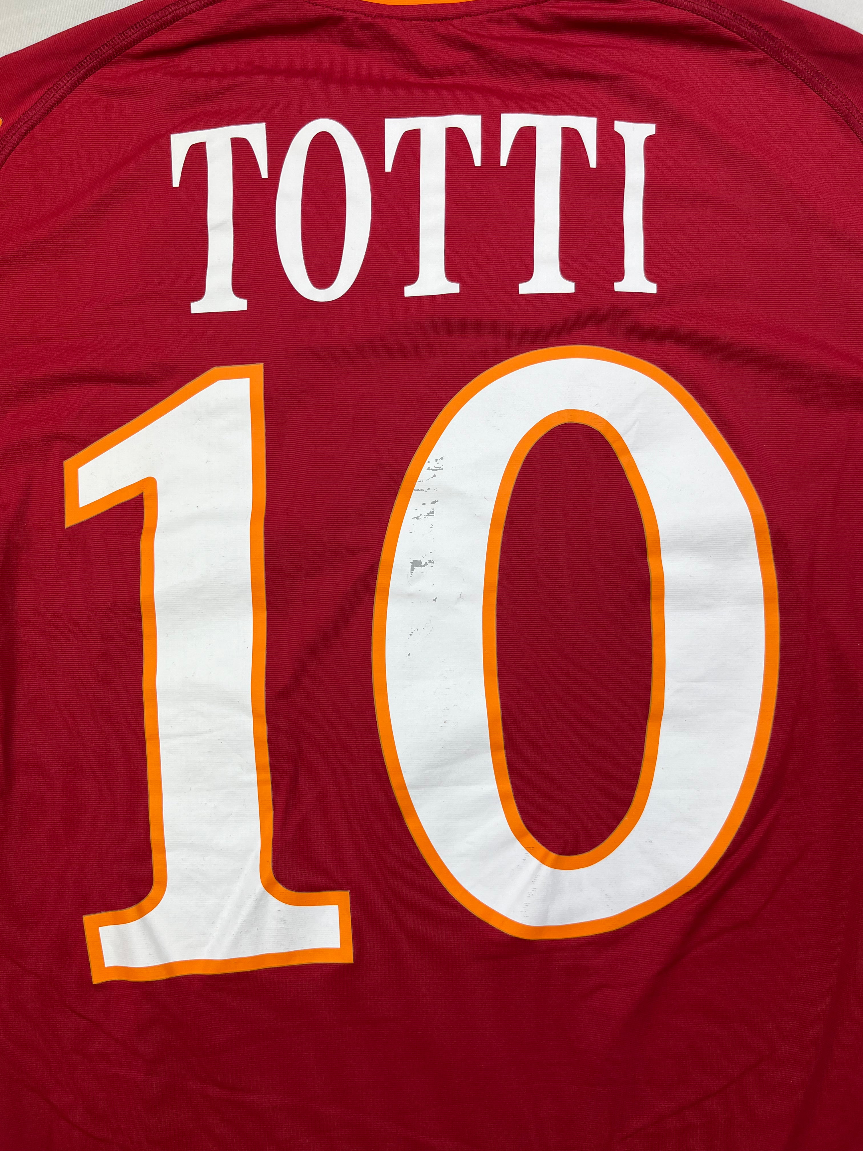 2009/10 Roma Home Shirt Totti #10 (S) 8/10