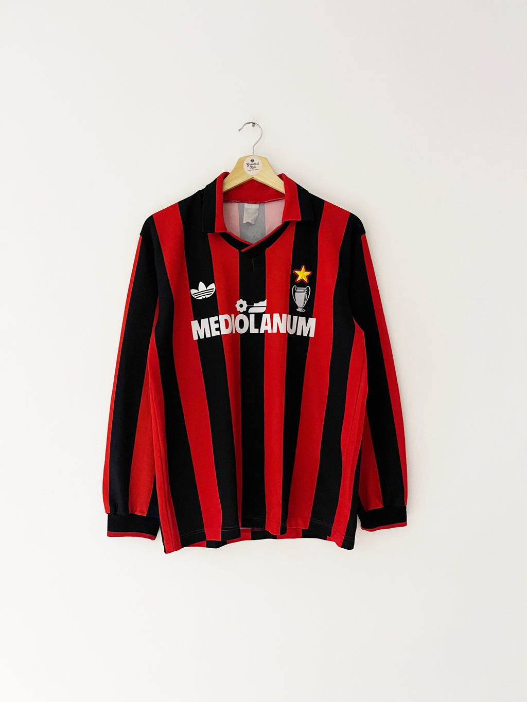 Maillot AC Milan Domicile L/S 1990/91 (M) 8/10
