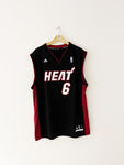 2012-14 Miami Heat Adidas camiseta de carretera James # 6 (L) 9/10