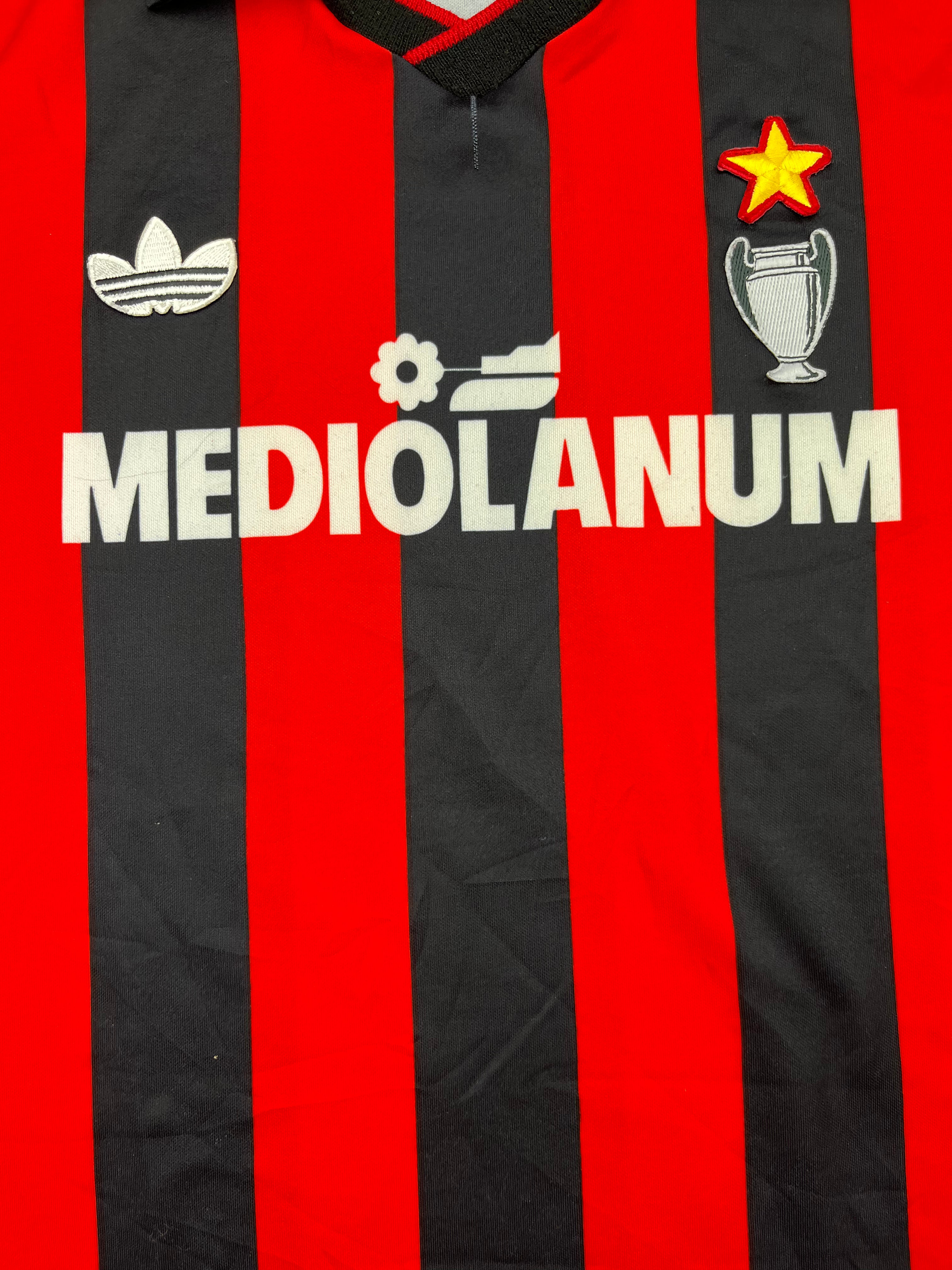 Maillot AC Milan Domicile L/S 1990/91 (M) 8/10