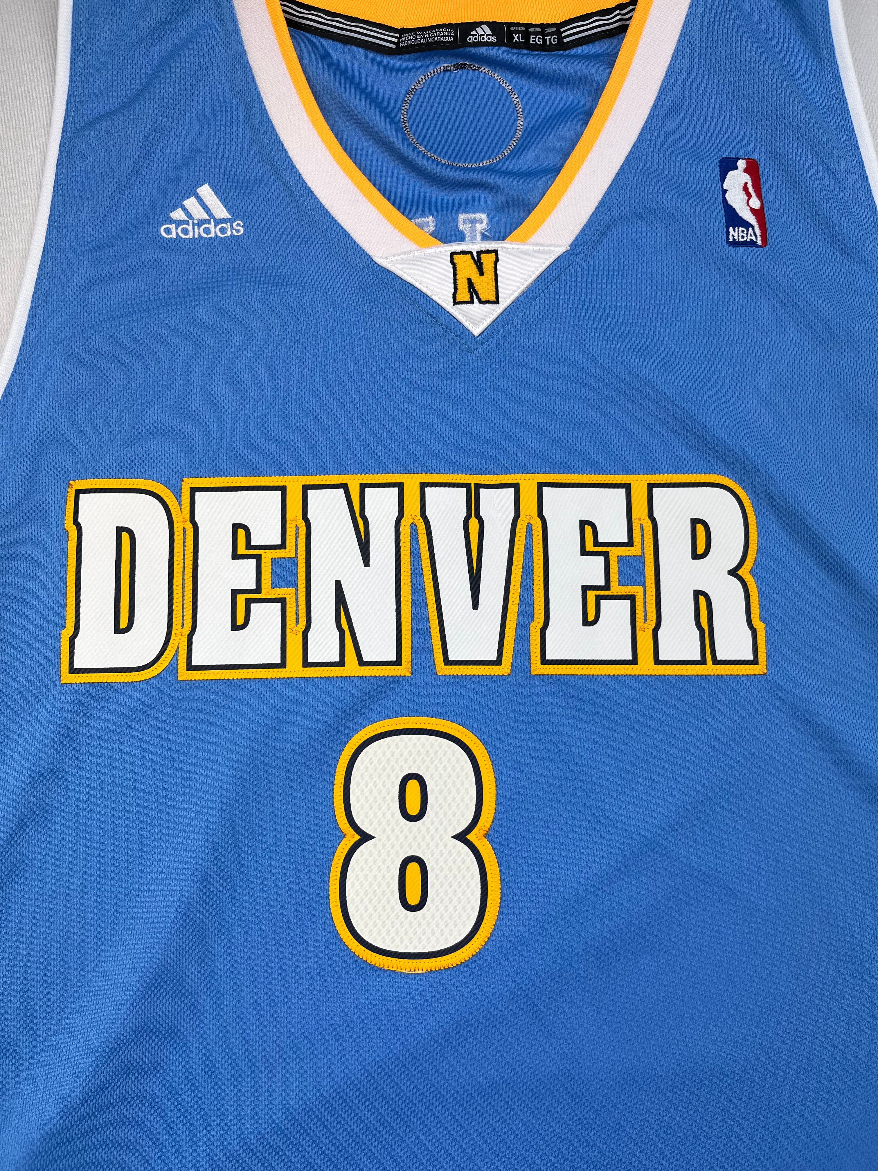 2011-14 Denver Nuggets Adidas Road Jersey Gallinari # 8 (XL) 9/10