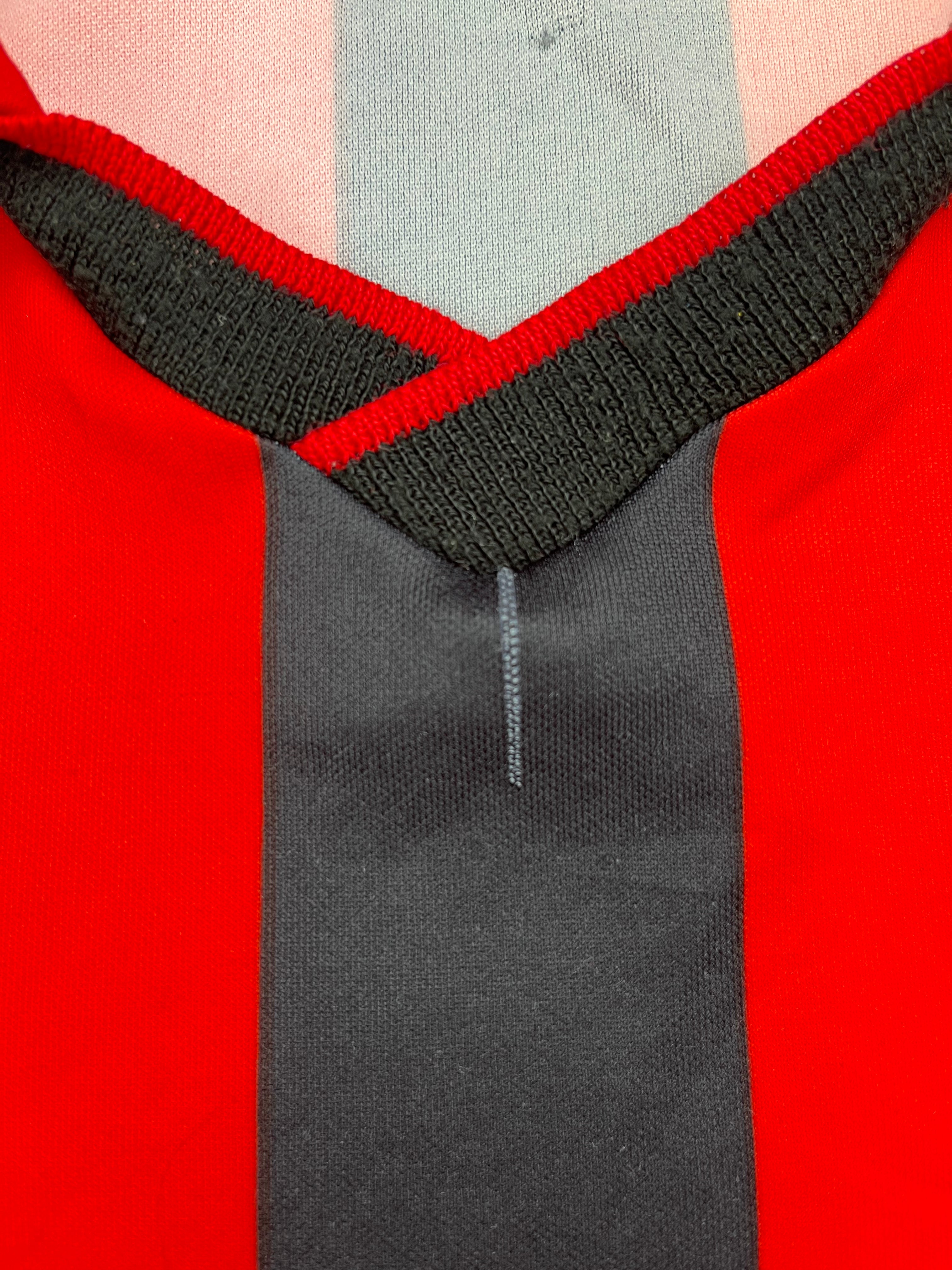 1990/91 Camiseta local del AC Milan L/S (M) 8/10