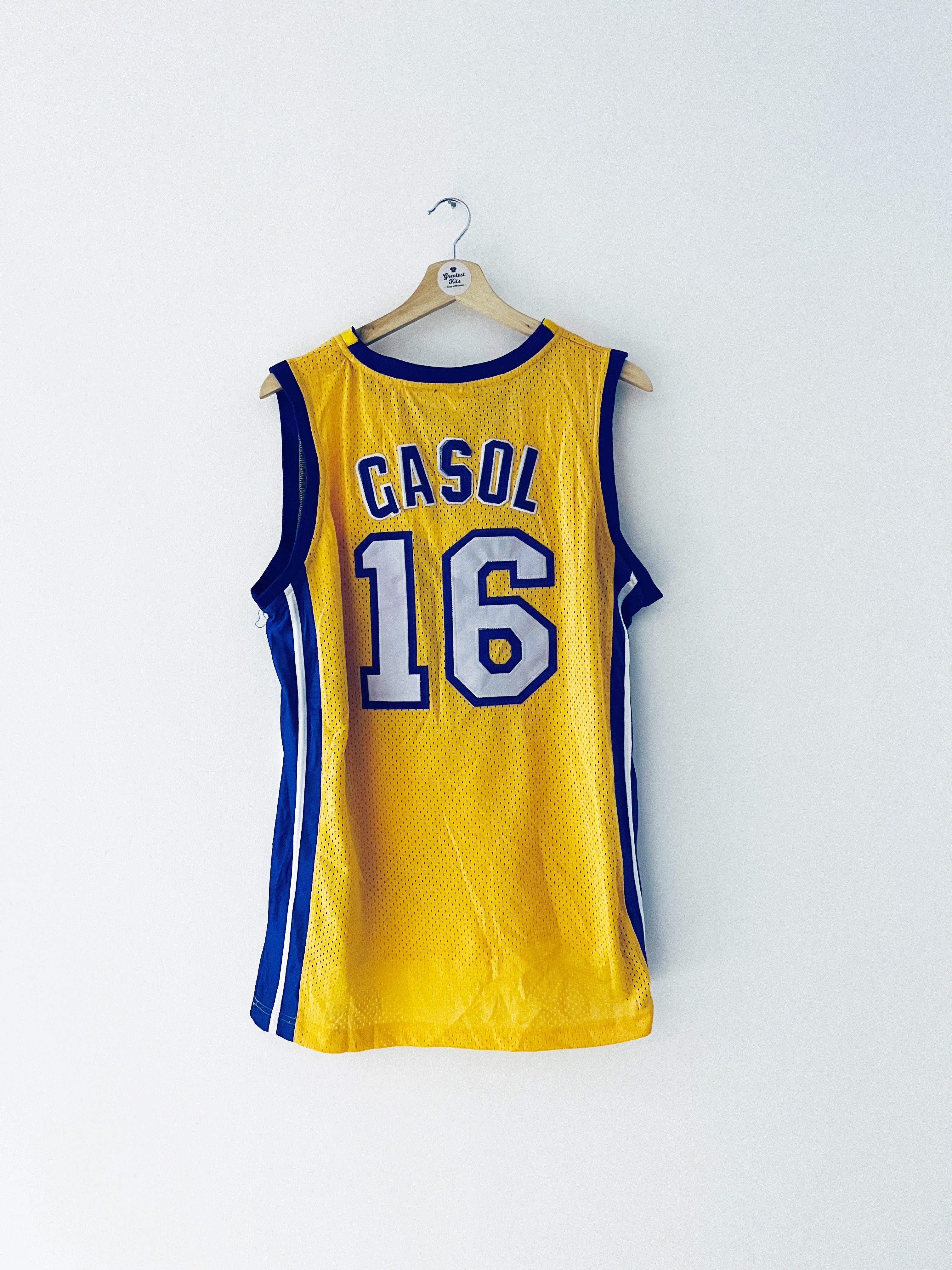 2010-14 Los Angeles Lakers Adidas Home Jersey Gasol #16 (S) 9/10