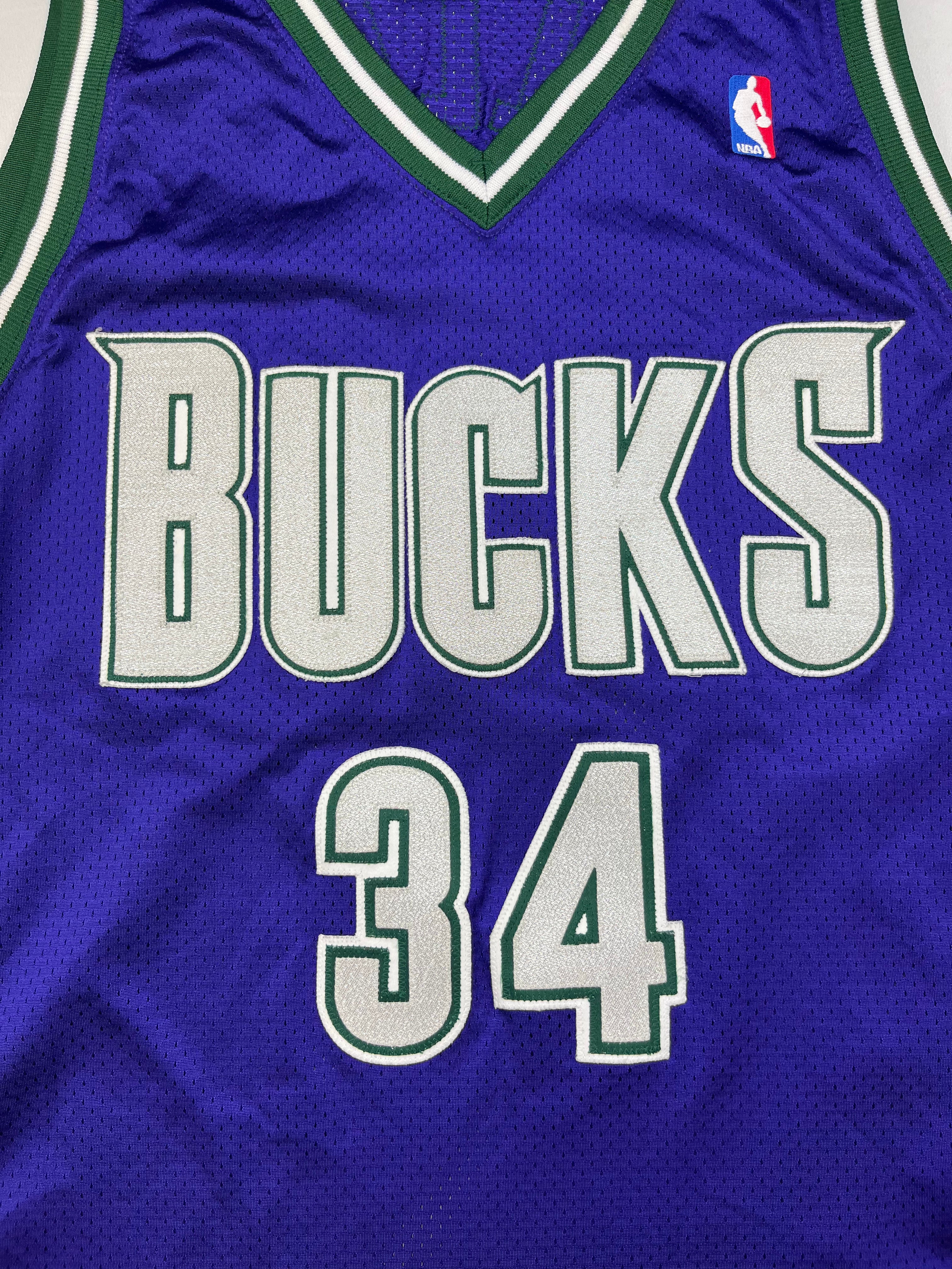 1997-99 Maillot de route Reebok Milwaukee Bucks Allen # 34 (XL) 9/10