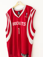 2003/06 Houston Rockets Reebok Road Jersey McGrady #1 (XL) 9/10