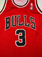 2001-06 Camiseta de campeón de ruta de los Chicago Bulls Chandler #3 (XL) 9/10