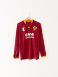 2001/02 Roma Home L/S Shirt (XL) 9/10