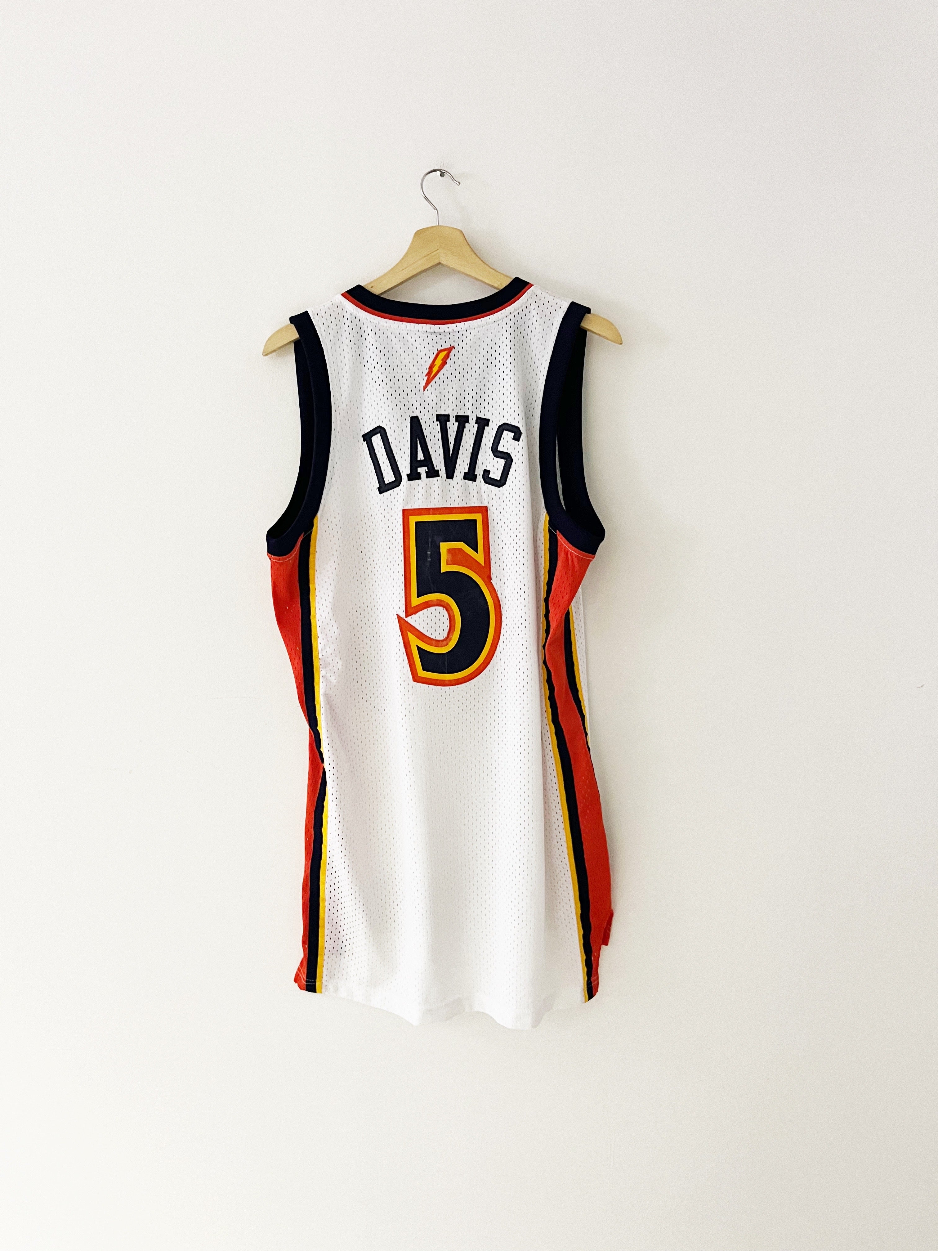 2006-10 Golden State Warriors Adidas Home Jersey Davis #5 (S) 8.5/10