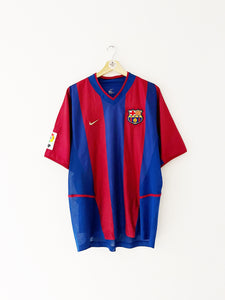 2002/03 Barcelone *Player Spec* Maillot domicile (XL) 8.5/10