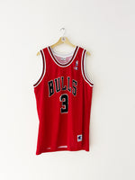 2001-06 Camiseta de campeón de ruta de los Chicago Bulls Chandler #3 (XL) 9/10