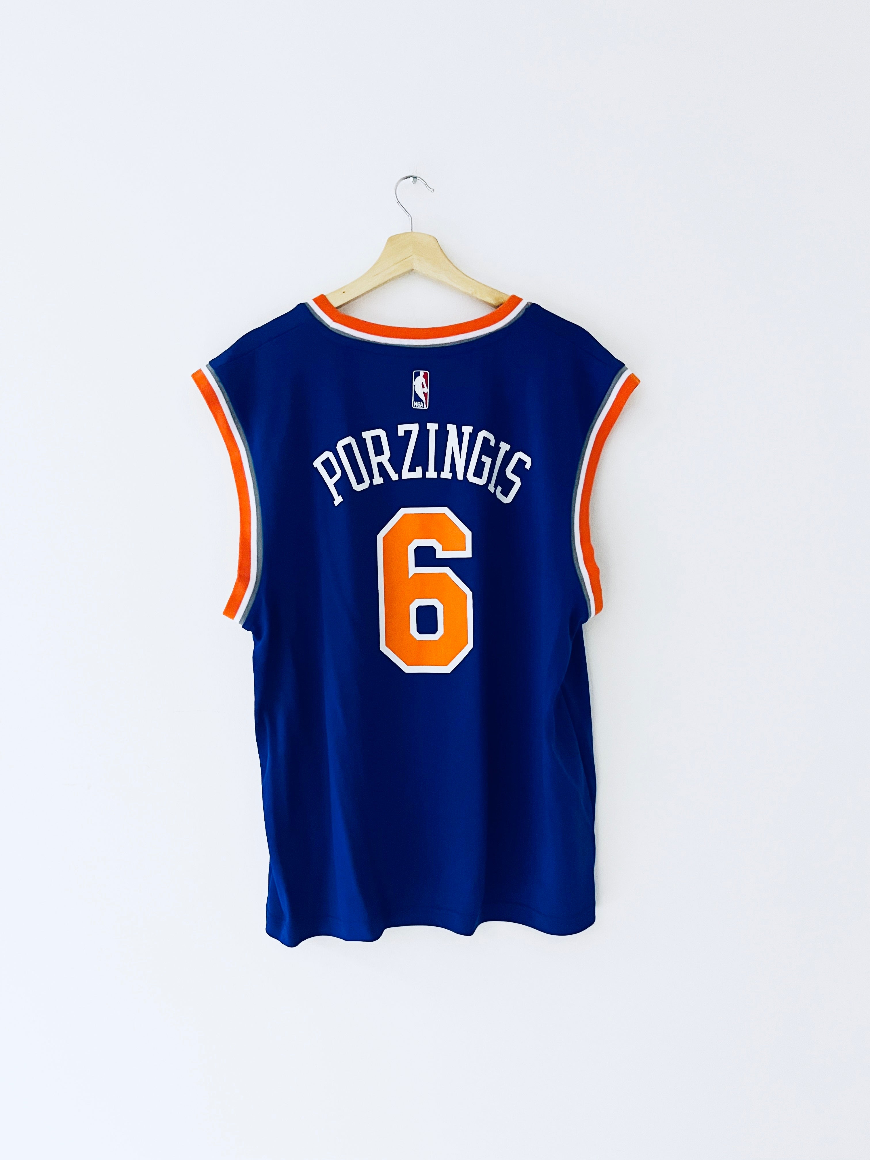 Maillot de route Adidas des New York Knicks 2015-17 Porzingis #6 (L) BNWT