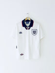 1993/95 Camiseta local de Inglaterra (S) 8/10 