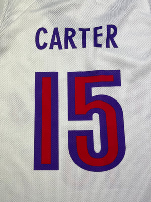 1999-04 Camiseta local de campeón de los Toronto Raptors Carter # 15 (XL) 9/10