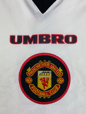 1996/97 Manchester United Away Shirt May #4 (XL) 8/10