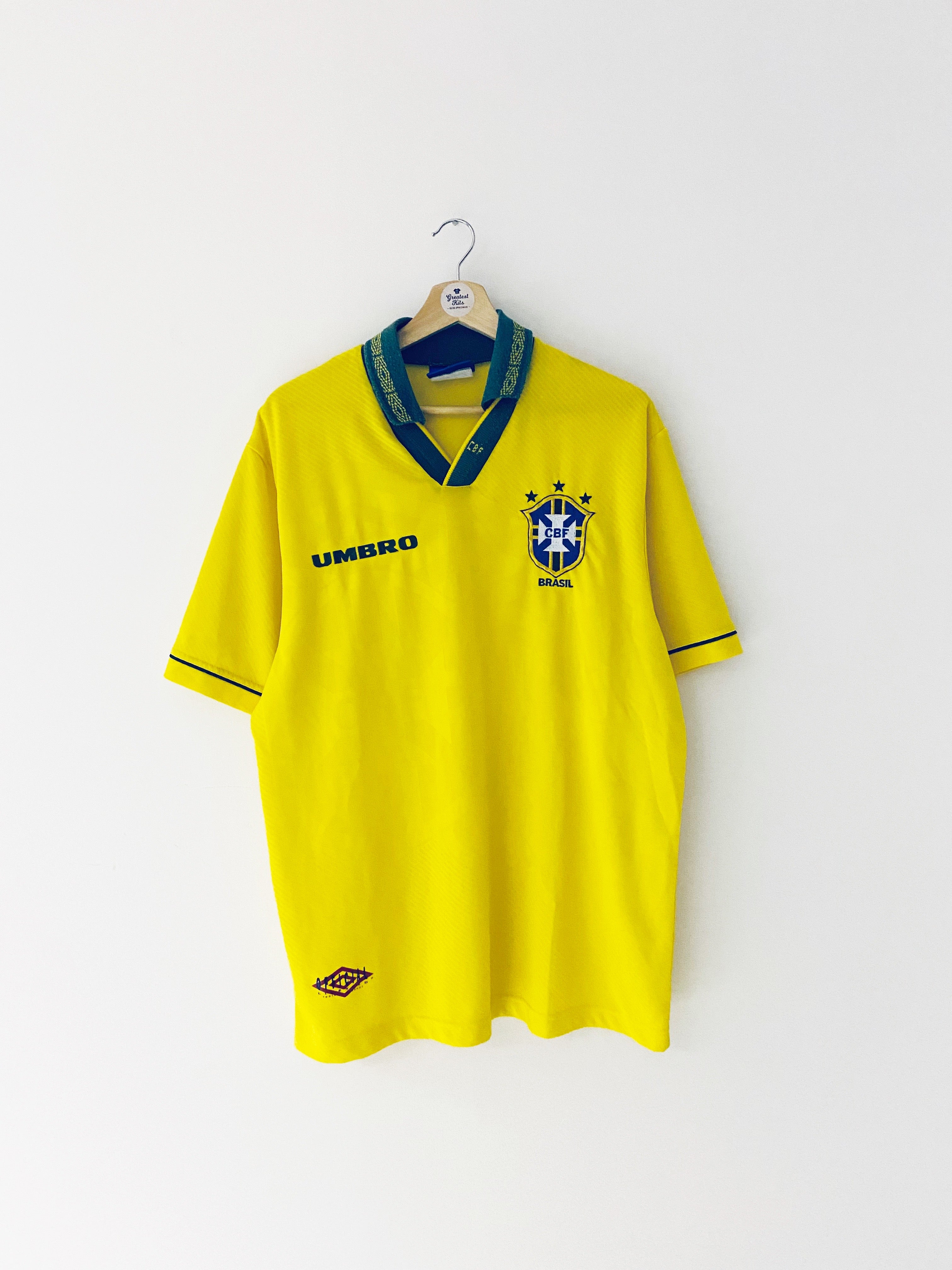 1993/94 Brazil Home Shirt (L) 8.5/10