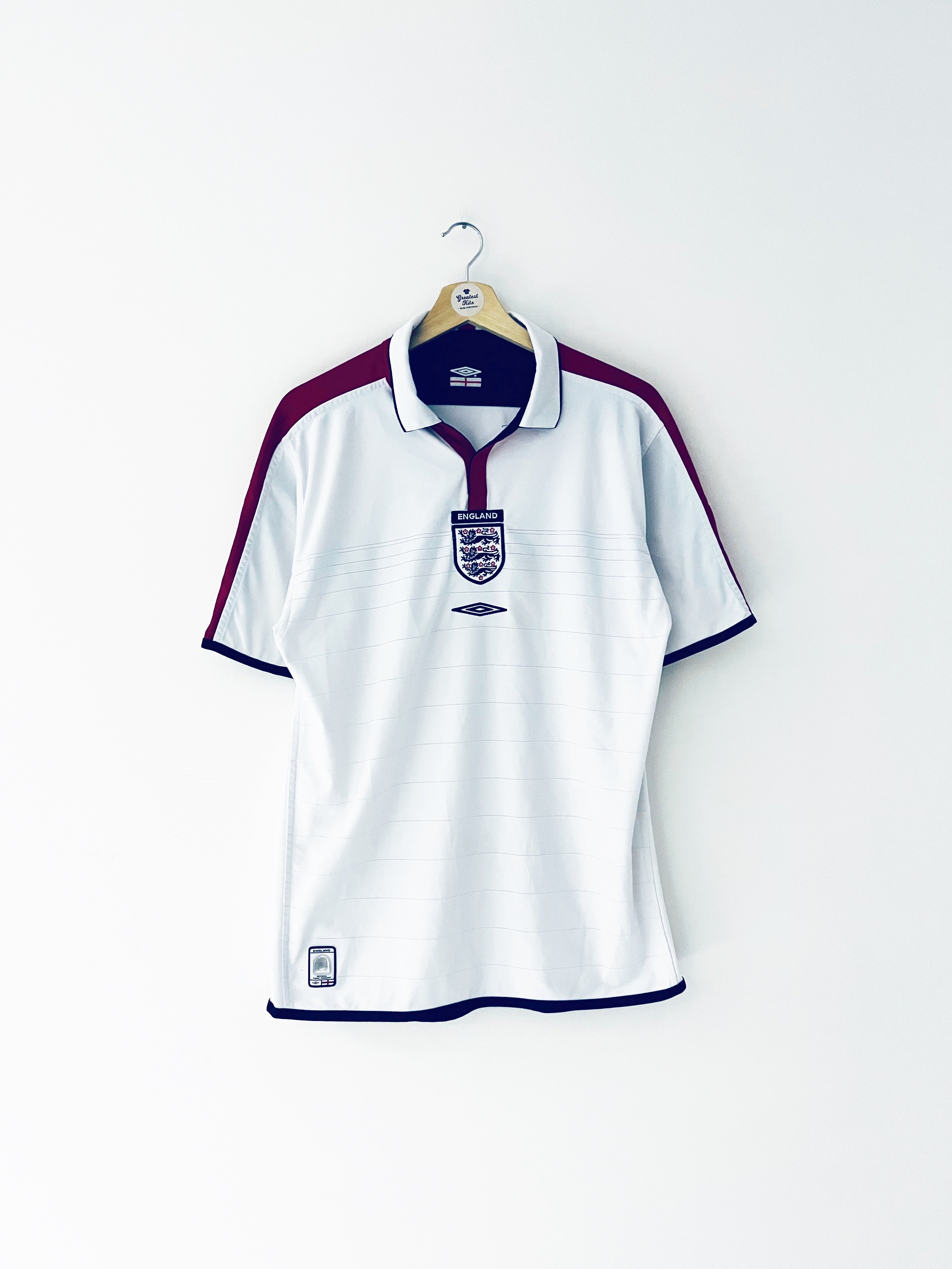 2003/05 England Home Shirt (M) 9/10 – Greatest Kits