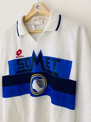 1994/95 Atalanta *Player Issue* Away L/S Shirt #2 (XL) 9/10