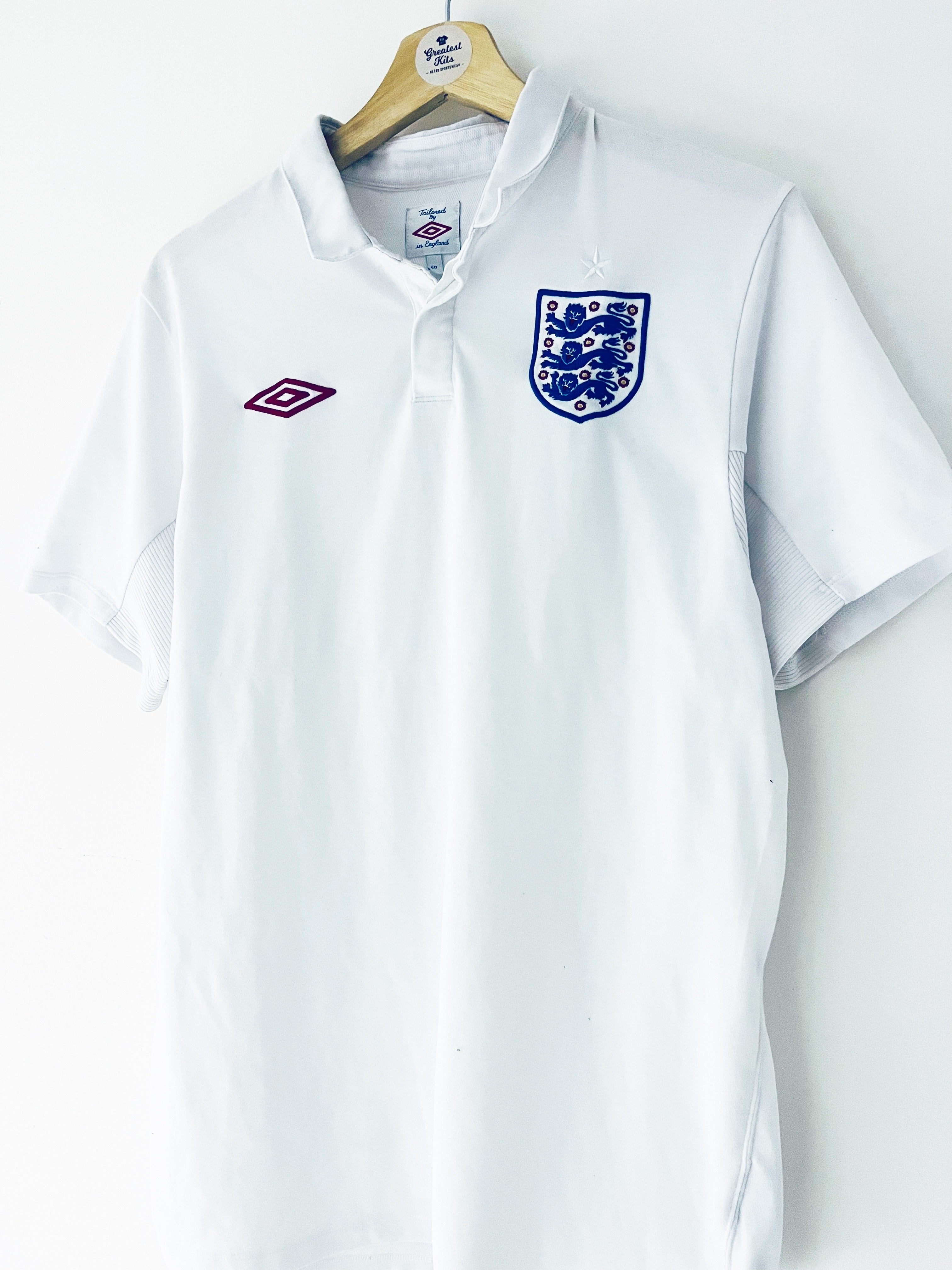 2010/11 England Home Shirt (L) 9/10