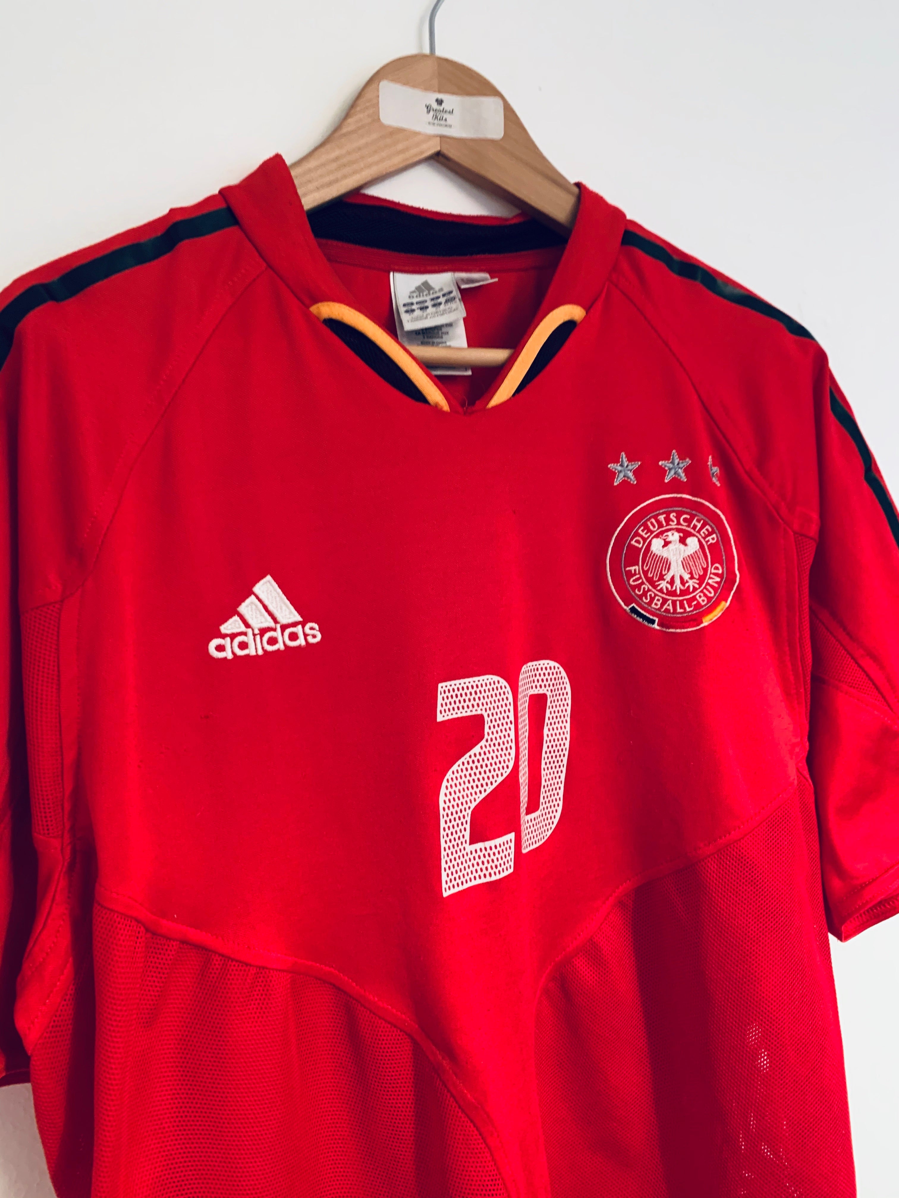 2004/06 Tercera camiseta de Alemania Podolski #20 (XL) 7.5/10